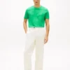 T-shirt con monogramma ricamato T-shirt con monogramma ricamato