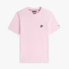 T-shirt con monogramma ricamato T-shirt con monogramma ricamato
