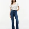 T-shirt con scollo rotondo in misto lino T-shirt con scollo rotondo in misto lino