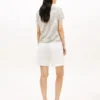 T-shirt con scollo rotondo in misto lino T-shirt con scollo rotondo in misto lino