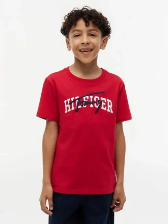 T-shirt con stampa Hilfiger per bambino