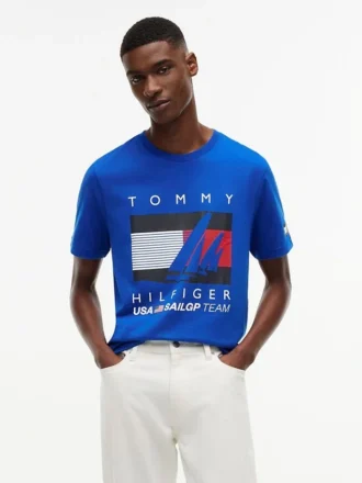 T-shirt con stampa Tommy x US SailGP Team