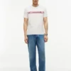 T-shirt con tasca a strisce sul petto