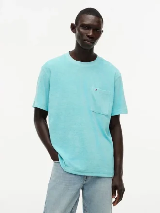 T-shirt con tasca in spugna