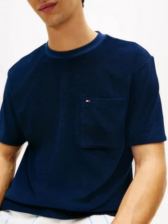 T-shirt con tasca in spugna