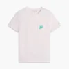 T-shirt con taschino e monogramma in stile calligrafico T-shirt con taschino e monogramma in stile calligrafico