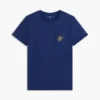 T-shirt con taschino e monogramma in stile calligrafico T-shirt con taschino e monogramma in stile calligrafico