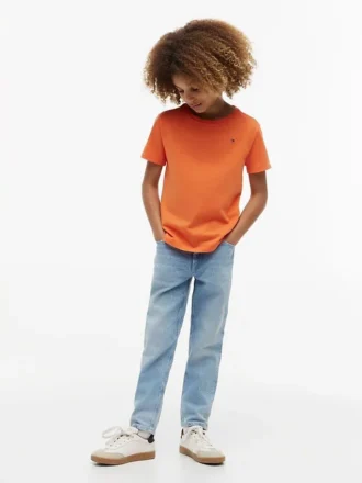 T-shirt da tutti i giorni con collo rotondo per bambini