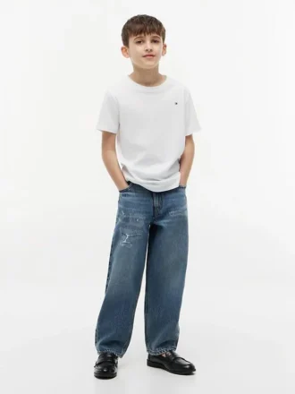 T-shirt da tutti i giorni con collo rotondo per bambini