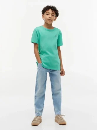 T-shirt da tutti i giorni con collo rotondo per bambini