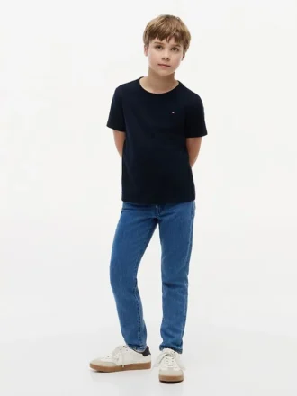 T-shirt da tutti i giorni con collo rotondo per bambini