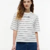 T-shirt dal taglio morbido con scritta ricamata T-shirt dal taglio morbido con scritta ricamata