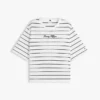 T-shirt dal taglio morbido con scritta ricamata T-shirt dal taglio morbido con scritta ricamata