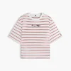 T-shirt dal taglio morbido con scritta ricamata T-shirt dal taglio morbido con scritta ricamata