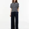 T-shirt girocollo con maniche a pipistrello T-shirt girocollo con maniche a pipistrello