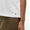 T-shirt girocollo in misto lino T-shirt girocollo in misto lino
