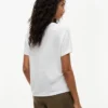 T-shirt girocollo in misto lino T-shirt girocollo in misto lino