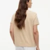 T-shirt girocollo in misto lino T-shirt girocollo in misto lino