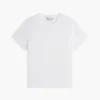 T-shirt girocollo in misto lino T-shirt girocollo in misto lino