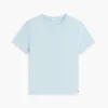 T-shirt girocollo in misto lino T-shirt girocollo in misto lino