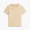 T-shirt girocollo in misto lino T-shirt girocollo in misto lino