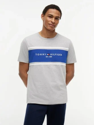 T-shirt Hilfiger con logo a righe