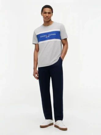 T-shirt Hilfiger con logo a righe