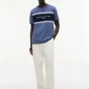 T-shirt Hilfiger con logo a righe T-shirt Hilfiger con logo a righe