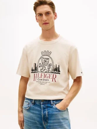 T-shirt Hilfiger con stampa Crest