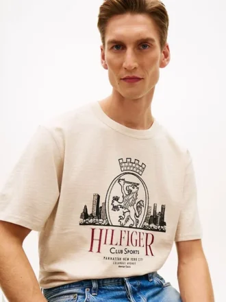 T-shirt Hilfiger con stampa Crest