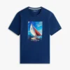 T-shirt Hilfiger con stampa fotografica a tema velico T-shirt Hilfiger con stampa fotografica a tema velico