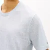 T-shirt in cotone e lino New York Label T-shirt in cotone e lino New York Label