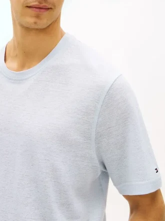 T-shirt in cotone e lino New York Label