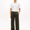 T-shirt in cotone e lino New York Label