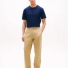 T-shirt in cotone e lino New York Label T-shirt in cotone e lino New York Label