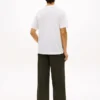 T-shirt in cotone e lino New York Label
