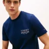 T-shirt in cotone fiammato con logo sul retro T-shirt in cotone fiammato con logo sul retro