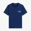 T-shirt in cotone fiammato con logo sul retro T-shirt in cotone fiammato con logo sul retro