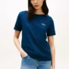 T-shirt in cotone interlock con bottoni dorati T-shirt in cotone interlock con bottoni dorati