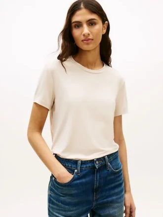 T-shirt in jersey leggero dal taglio classico