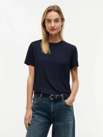 T-shirt in jersey leggero dal taglio classico