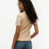 T-shirt leggera a costine T-shirt leggera a costine