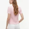 T-shirt leggera a costine T-shirt leggera a costine