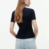 T-shirt leggera a costine T-shirt leggera a costine