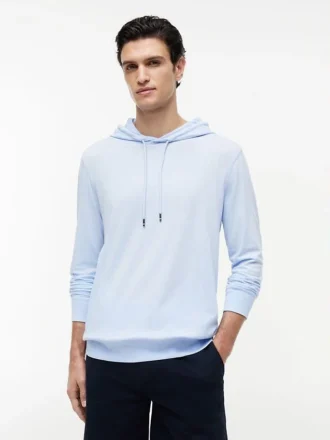 T-shirt leggera con cappuccio