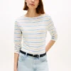 T-shirt leggera con scollo a barchetta T-shirt leggera con scollo a barchetta