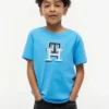 T-shirt monogramma multicolore per bambini T-shirt monogramma multicolore per bambini