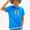 T-shirt monogramma multicolore per bambini