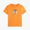 T-shirt monogramma multicolore per bambini