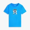 T-shirt monogramma multicolore per bambini
